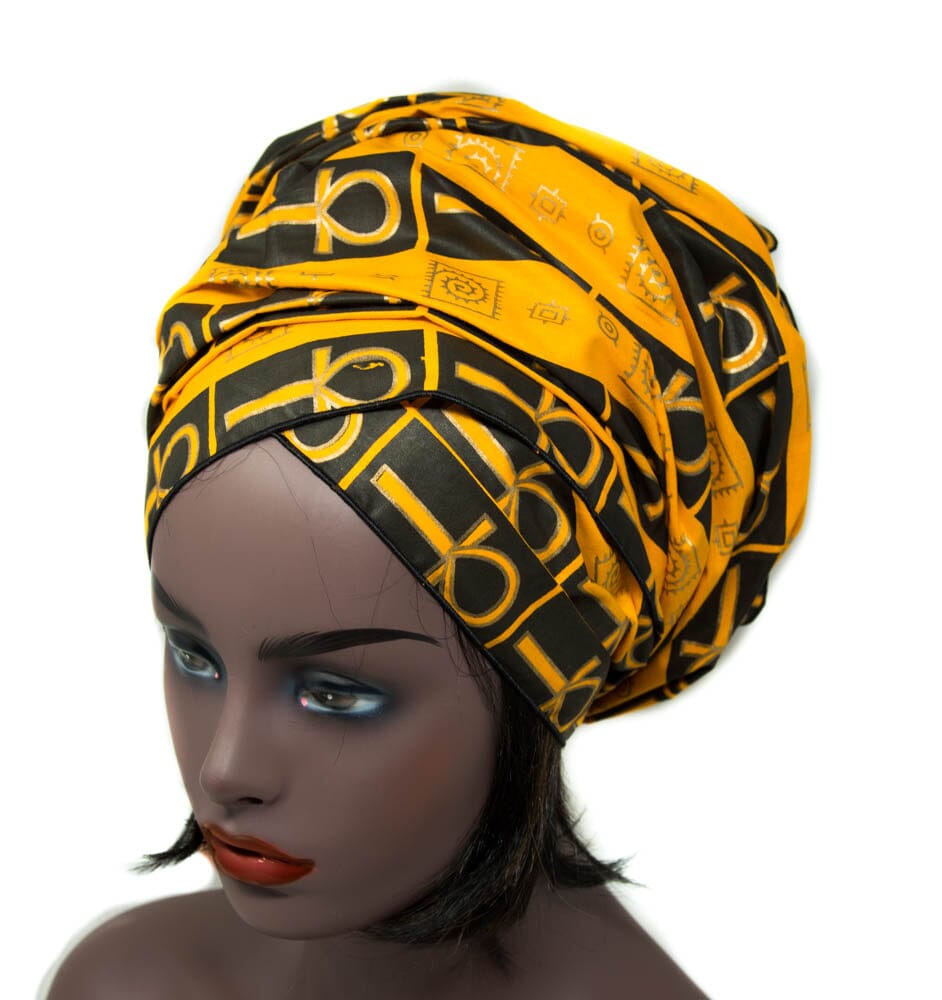 HT375 - Assorted Long African Headwraps, Ankara headwraps - Tess World Designs