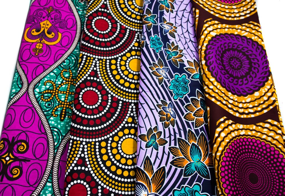 WP1817 - African Ankara Fabric Clothing bundle/ 4 pieces of 2 Yards ...