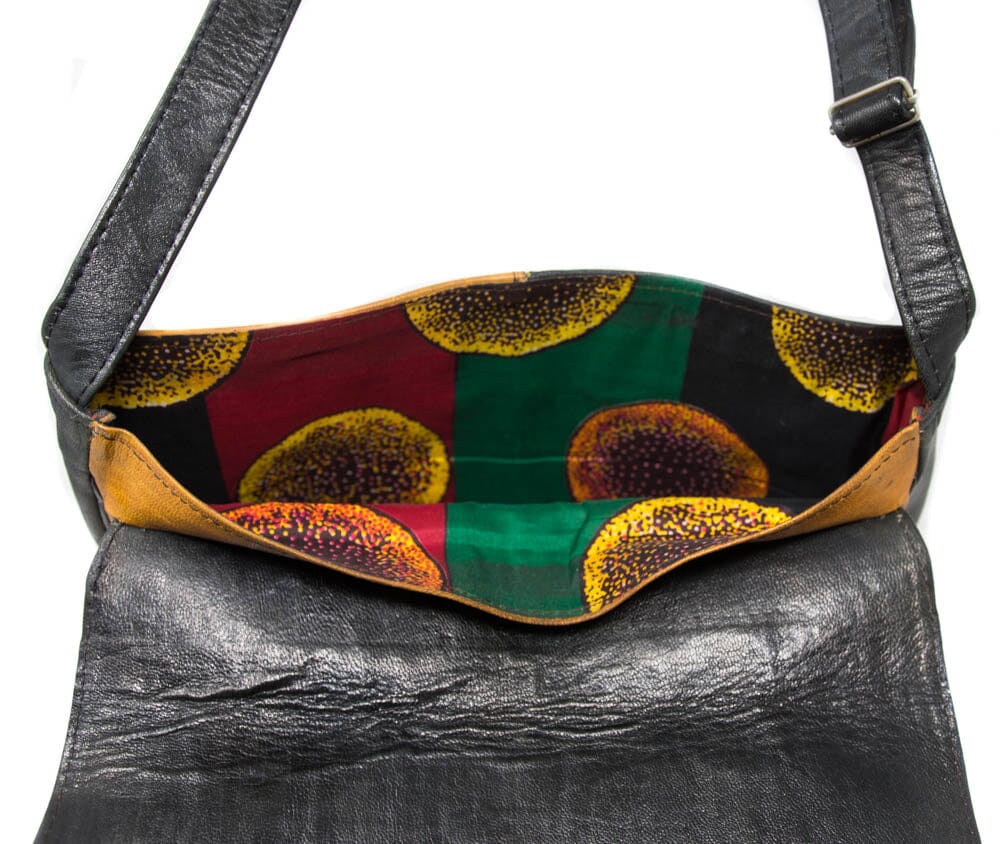BG144 - Authentic Handmade African leather bag from Mali West African bag - Tess World Designs