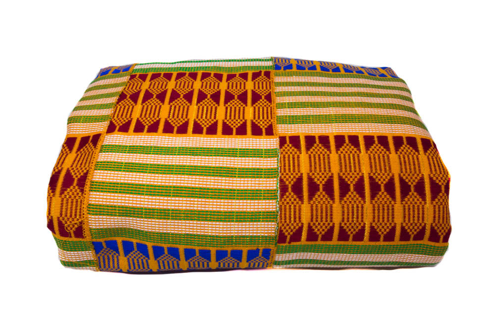 Kente Cloth African Fabric Authentic Ghanaian Handwoven Cloth