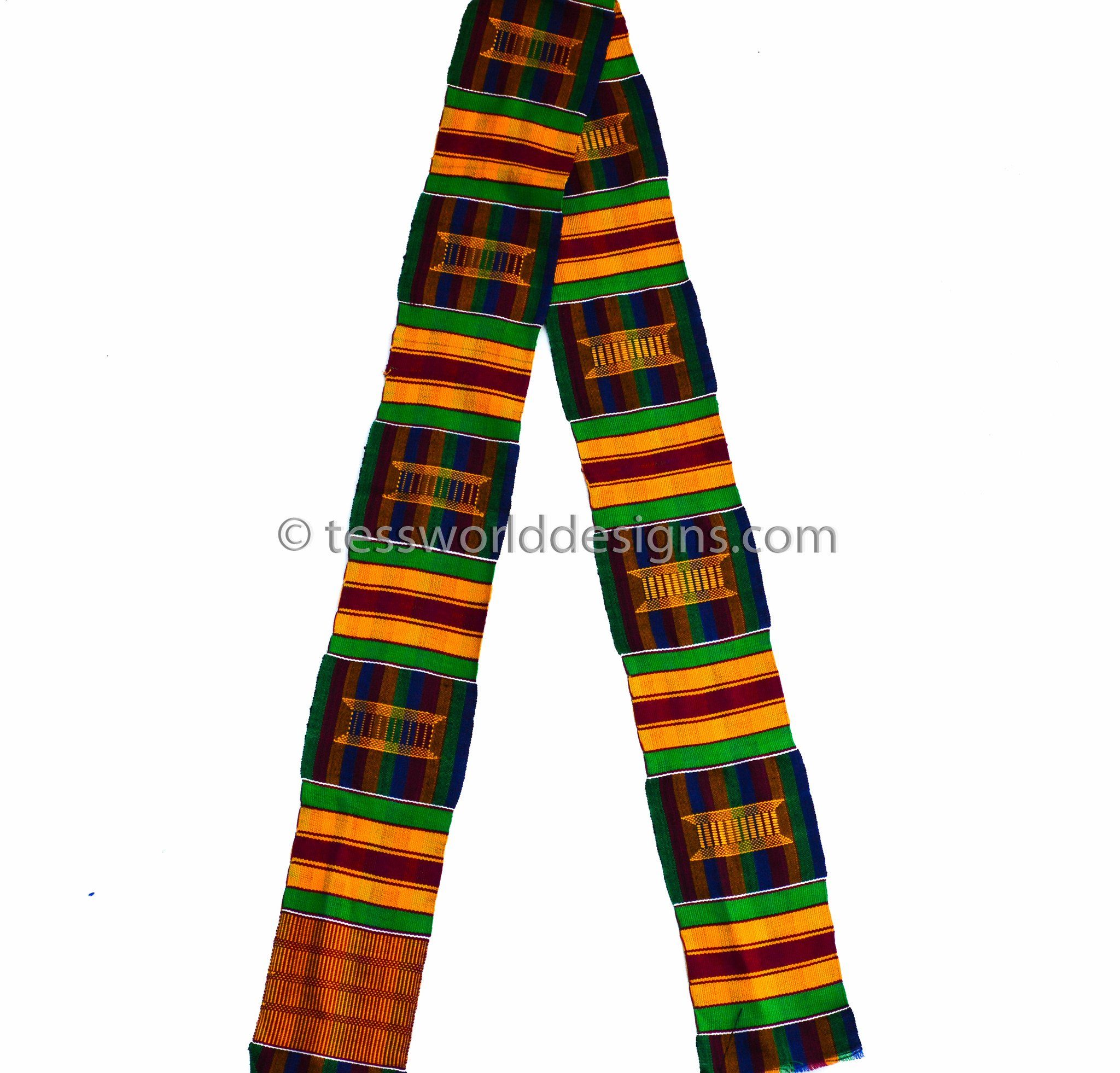 Green Black Gold Kente