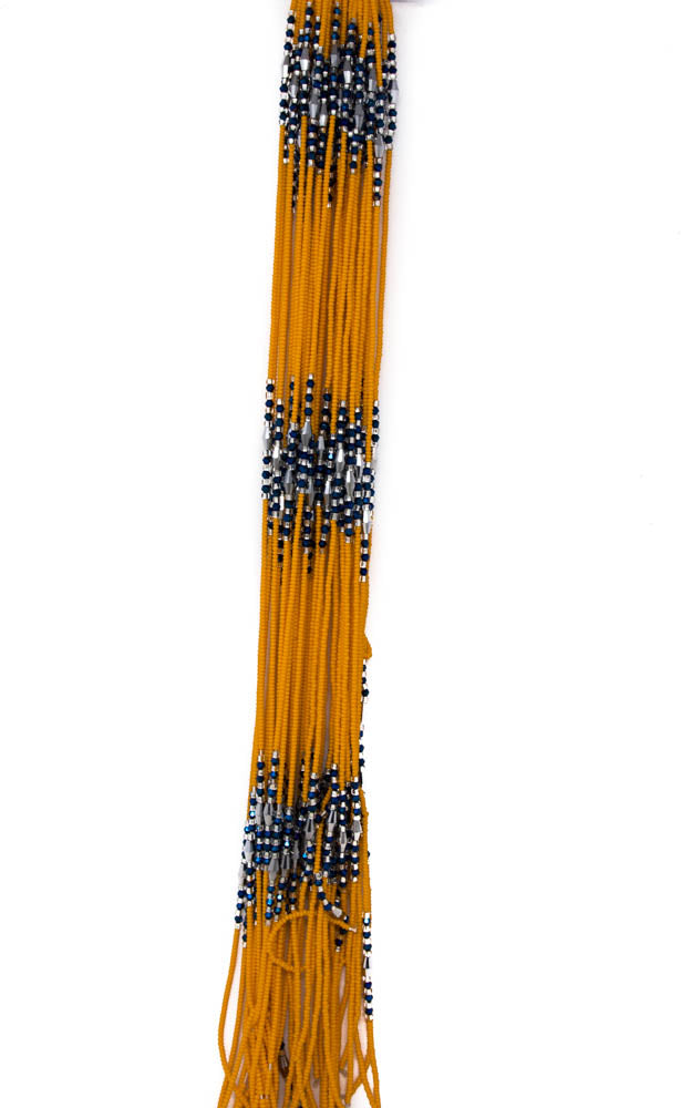 AB03-YELLOW - African Waist Beads from Akosombo, Ghana - Tess World Designs