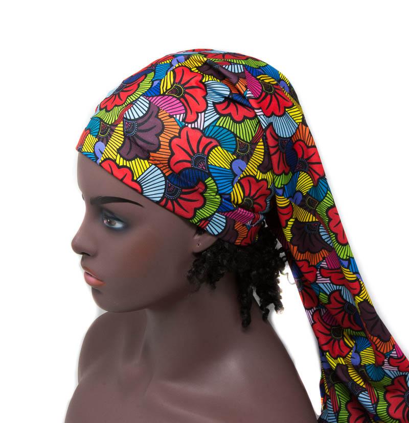 Tubular Stretch headwrap/Multi colored Stretch Scarf/African fabric Stretch SHT02 - Tess World Designs