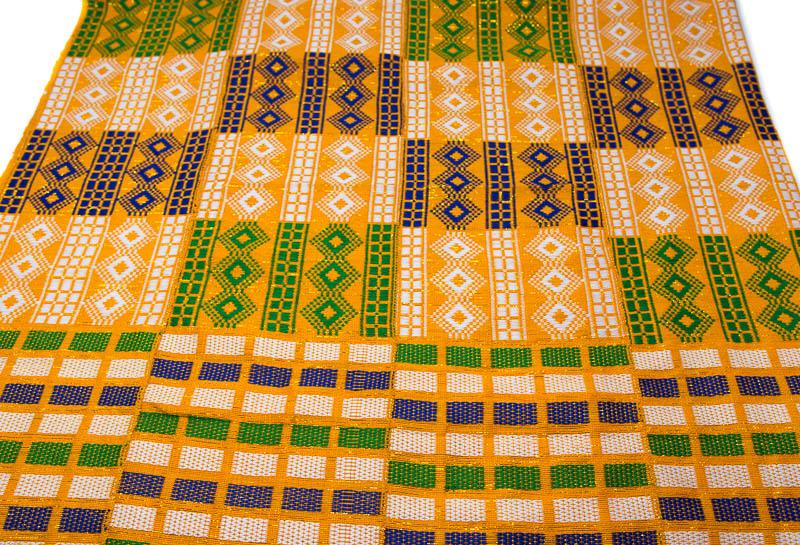 Kente Cloth/ Authentic Handwoven/ Ghana Fabric/ Dekaworwor WK55 - Tess World Designs