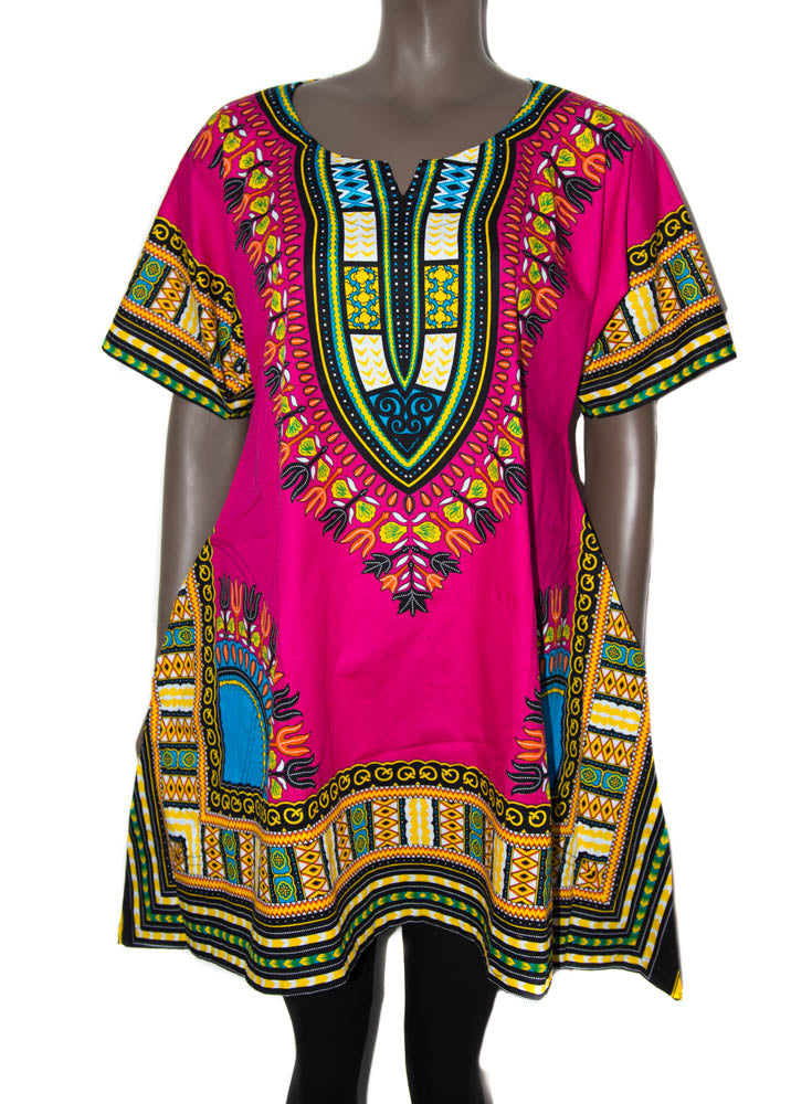 DW24 - Assorted Dashiki mini dress African clothing - Tess World Designs