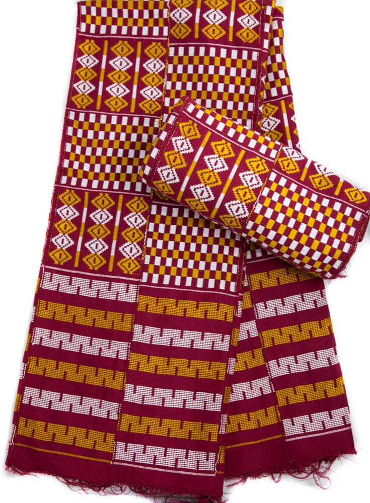 Handwoven Kente Cloth from Ghana/ African Fabric/ Handcrafted African Cloth/ high quality Kente Cloth/ WK101